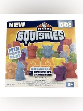 Elmer’s Squishies Kit For Kids Create Squishy Toy  Mix Pour Play Collect All 80